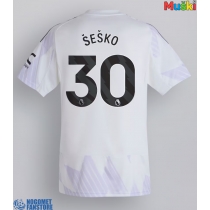 Manchester United Benjamin Sesko #30 Gostujuci Dres 2025-26 Kratak Rukav